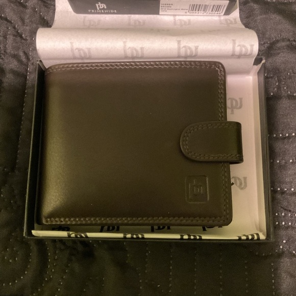 primehide Other - Prime Hide‎ Washington RFID Blocking Brown Leather Wallet with coin Purse